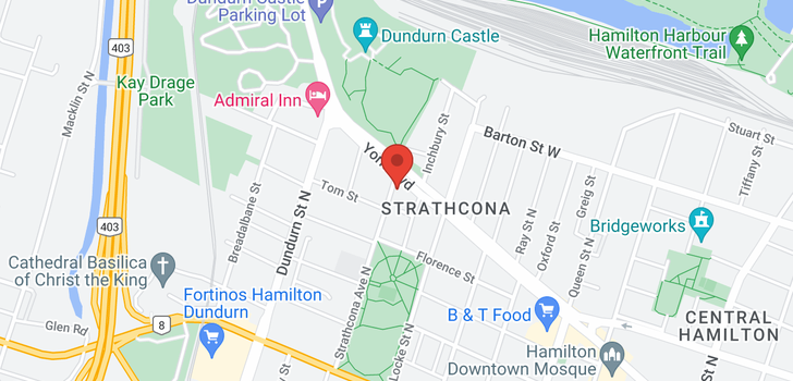 map of 156 STRATHCONA Avenue N